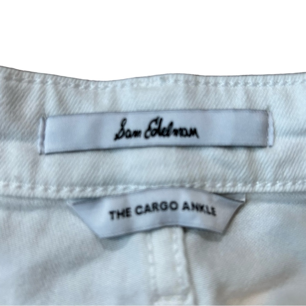 Sam Edelman The Cargo Ankle White Jeans Sz 28 - Picture 6 of 7